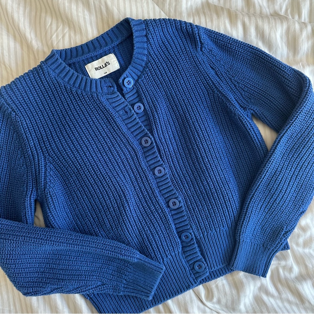 Rolla’s Cropped Knit Cardigan
